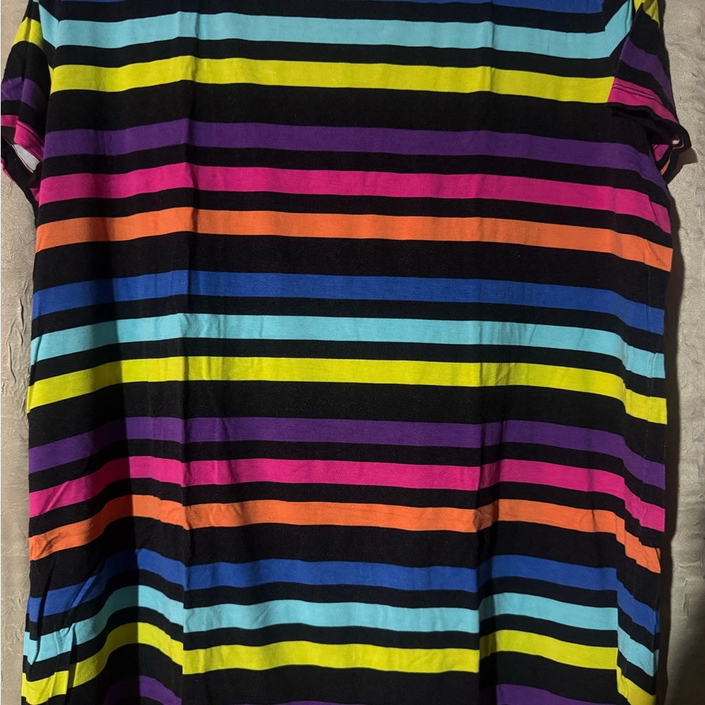 Torrid Multicolor Striped Knit Top